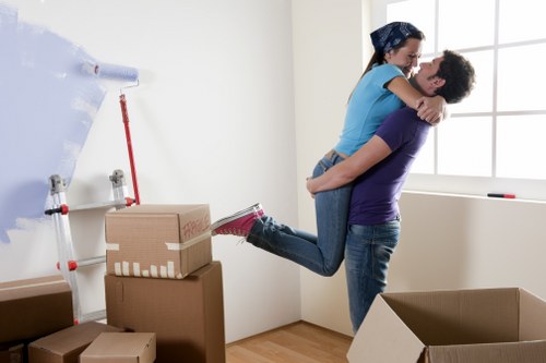 Local moving team working in a typical Honor Oak street