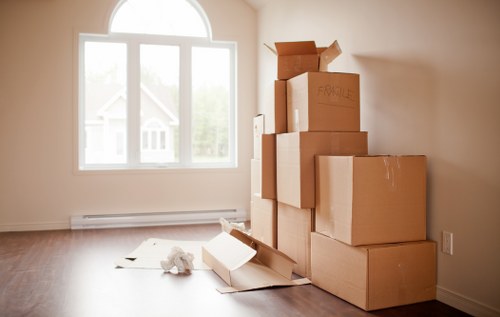 Professional movers handling a home relocation in South East London
