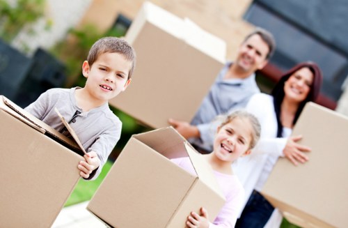 Checklist and packing materials for a home removal