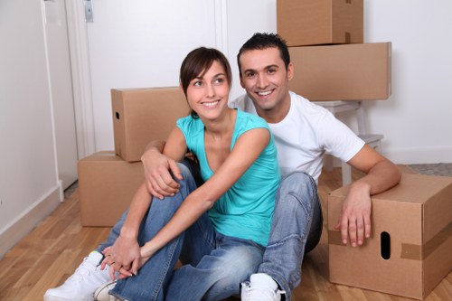 Charity donation collection during a home clearance in Honoroak
