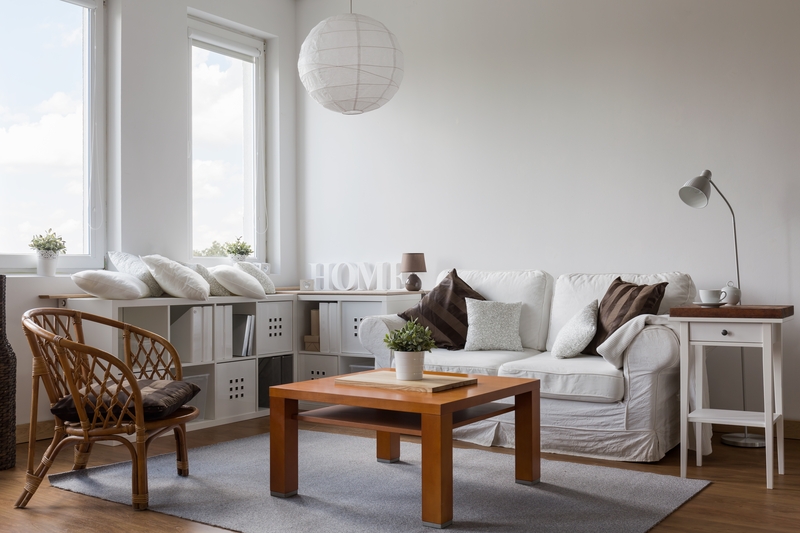 Household items being moved from a flat or terrace property